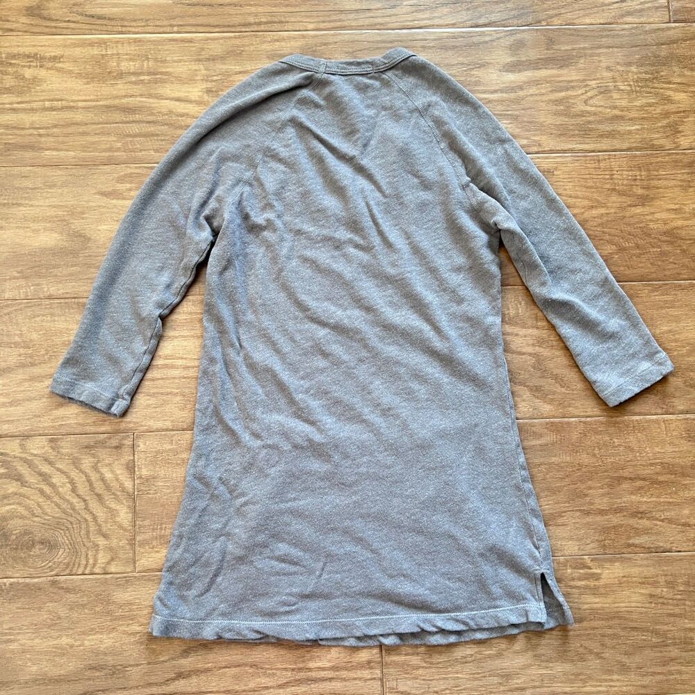 Standard James Perse Tunic Top Size 1/S Tan Kangaroo Pocket Sweatshirt - Picture 2 of 7